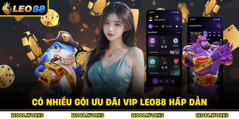 Có nhiều gói ưu đãi VIP Leo88 hấp dẫn